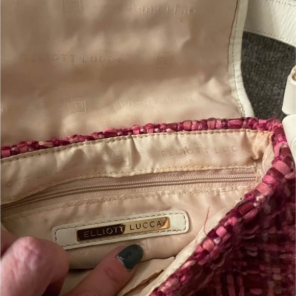 Elliott Lucca Pink and Cream Shoulder Bag - Picture 7 of 7